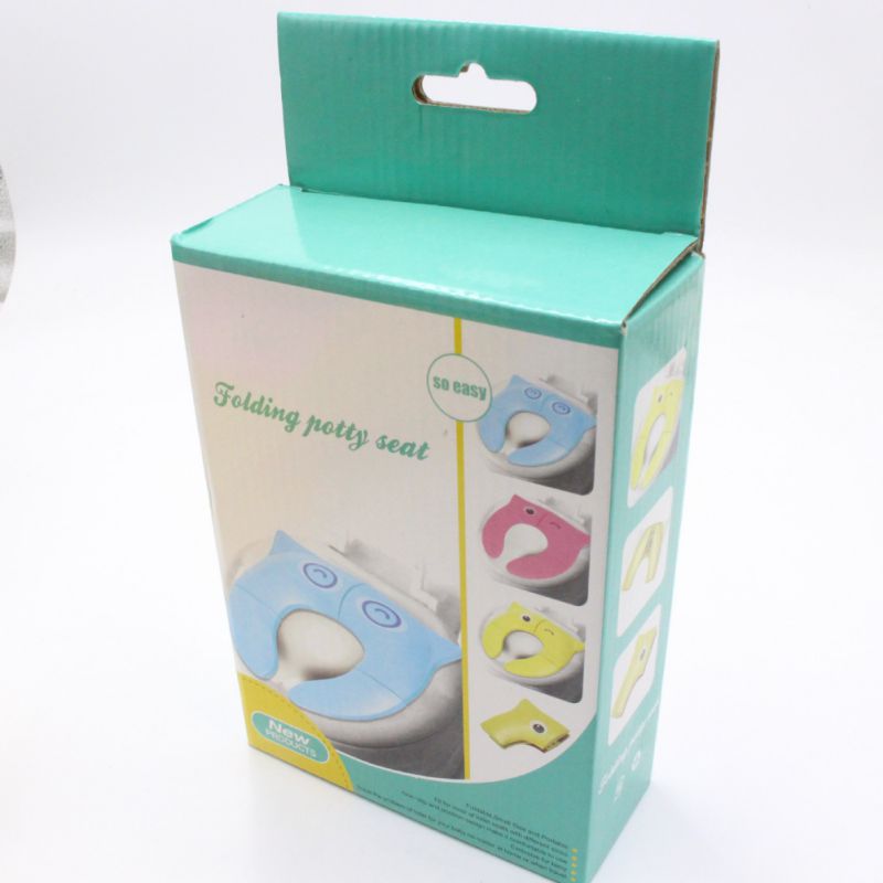 1Pc Kids Non Slip No Falling Travel Folding Portable Potty Training Seat Cartoon Children's Candy Colored Toilet Seats