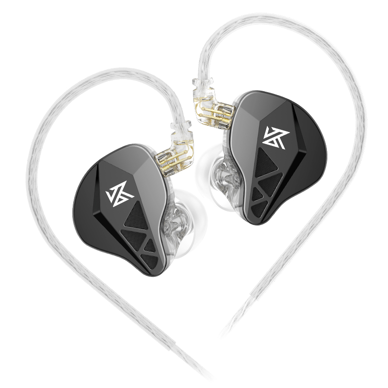Kz edxs metall verdrahtete kopfhörer bass ohrhörer in ohr monitor kopfhörer hifi musik sport geräusch unterdrückung headset mit mikrofon: Default Title