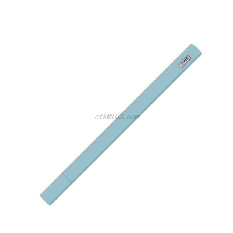 Triangle Anti-scroll Silicone Protective Case Pouch Cap Holder Nib Cover Skin For Apple Pencil 2 for iPad Pencil 2nd: Blue Pencil 2