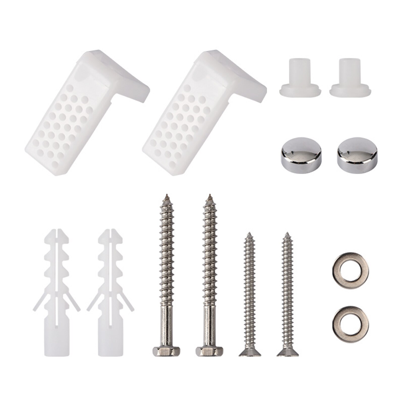14 unids/set herramientas de fijación por Base baño tornillos de repuesto en forma de L de pernos del baño accesorios pie de montaje