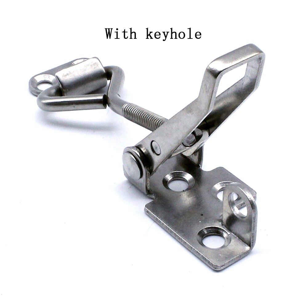 304 stainless steel latch lock, toggle door latch, toggle door clip adjustable cabinet box handle door lock, buckle for sliding