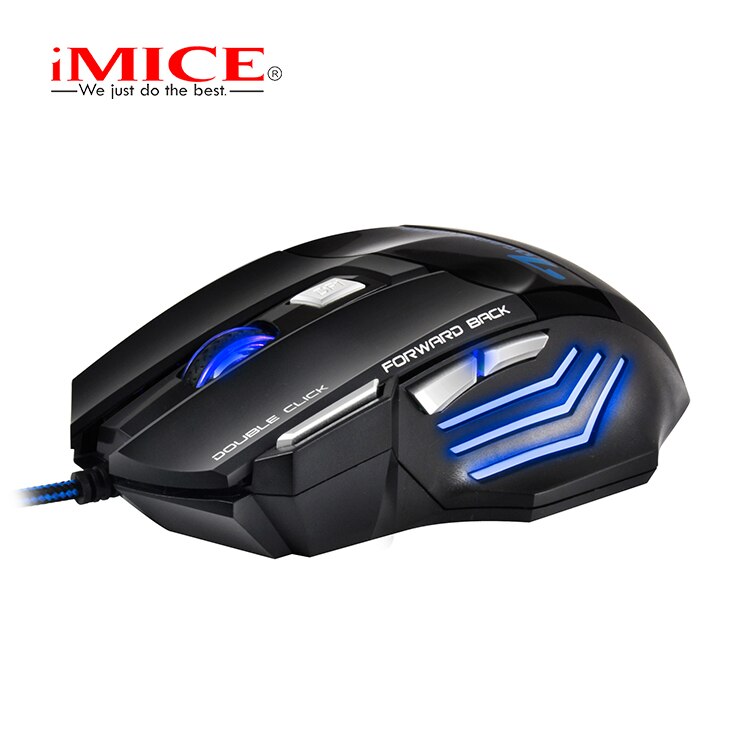 Gaming Mouse 7 Button LED USB Computer Mouse Gamer Ergonomic Wired iMice X7 Silent Mause With Backlight For PC Laptop