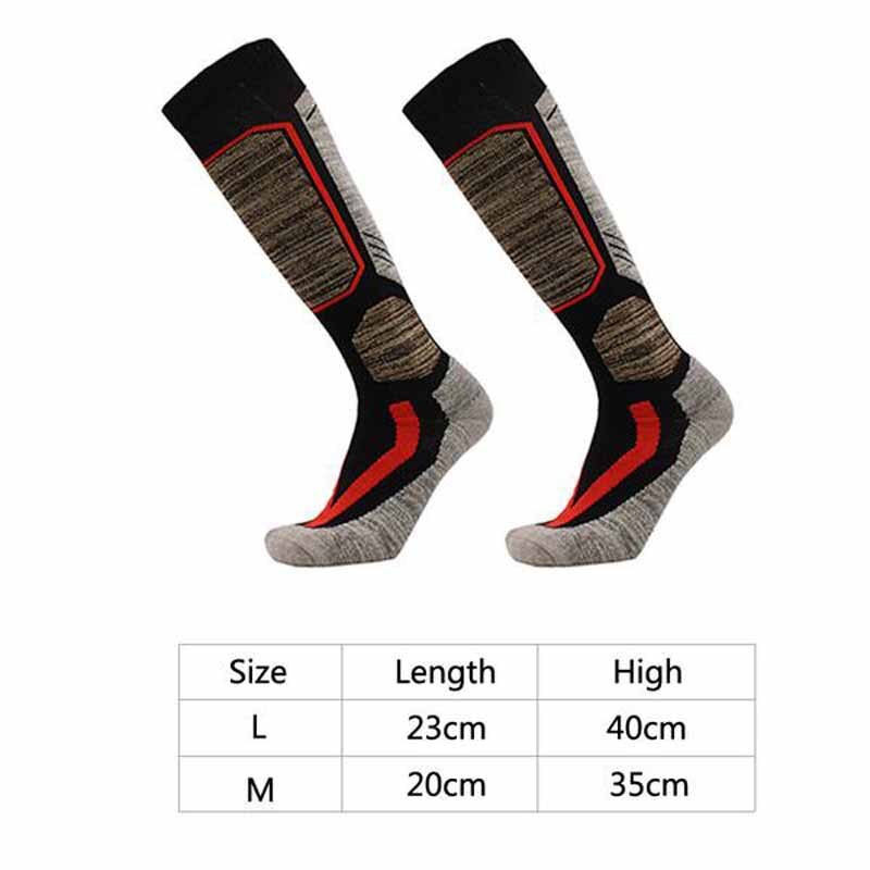 neue draussen Ski Socken Winter Wicking Warme Knie Hohe Snowboard Socken Radfahren Snowboarden Wandern Sport Dicker Thermosocks