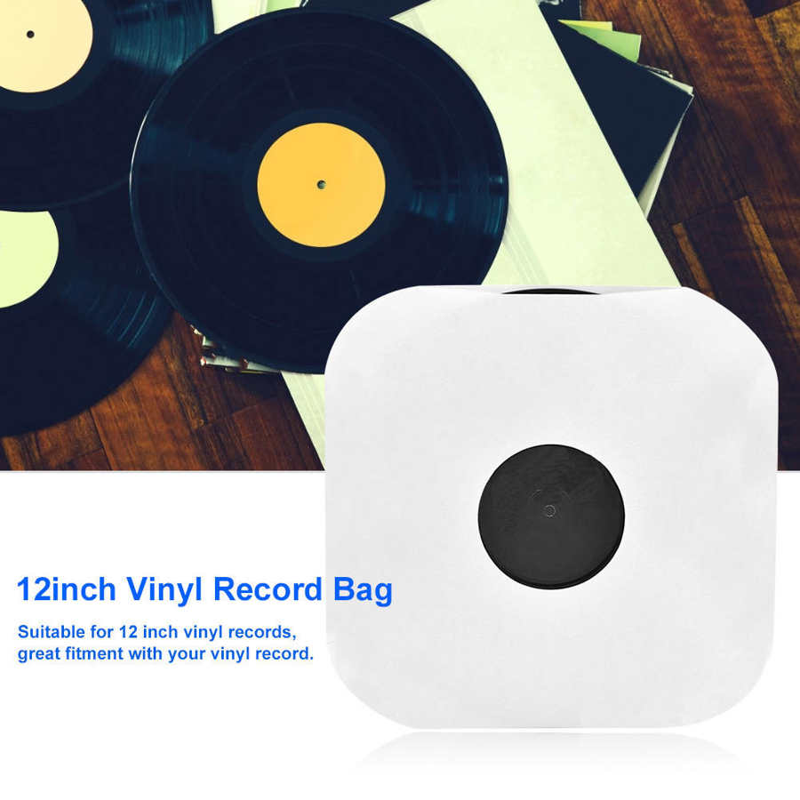 20Pcs 12Inch Vinyl Record Witte Zak Anti-Statische Cd Speler Beschermhoes Cover Vinyl Record Protecter Voor 12 ''Vinyl Records