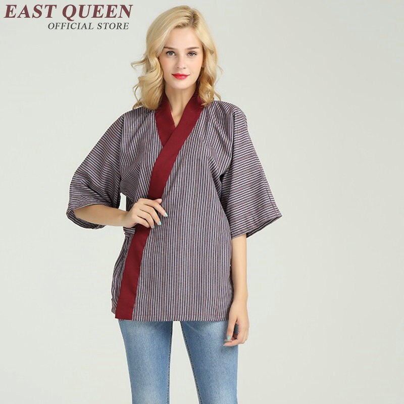 Uniformes japoneses para restaurantes, accesorios para sushi, ropa para mujer, uniforme de chef de sushi, KK1926 H: L