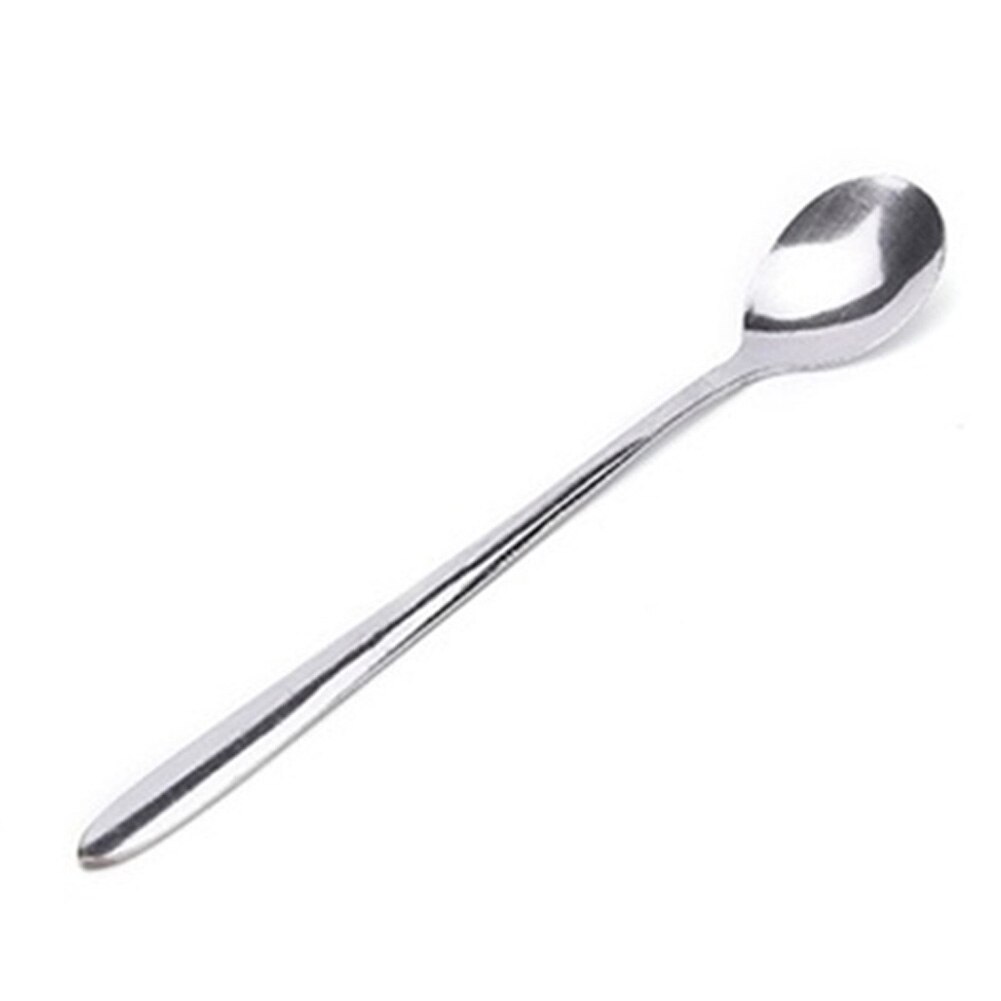 5 stk kaffe latte ske i madkvalitet rustfrit stål 16cm lange skaft glas is sundae teske køkkenservice