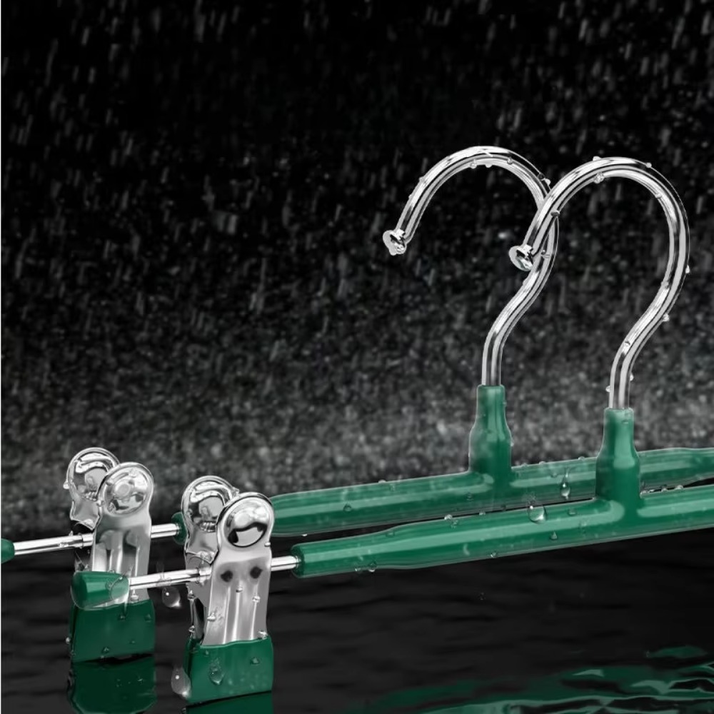 5/10/20PCs Dress Hanger Stainless Steel Pants Clip Clothes Racks Wardrobe Storage Organizer Coat Pants Tongs Skirt Hanger