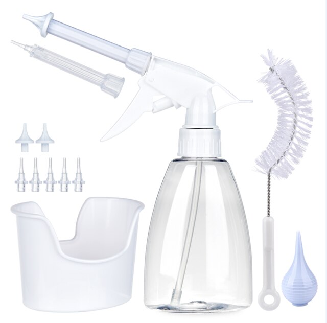 500/300ml Ear Cleaner Kit Ear Wax Remover Plastic Bottle Ear Irrigation Washer Set for Adults Kids Ear Care limpiador de oidos: 300ml