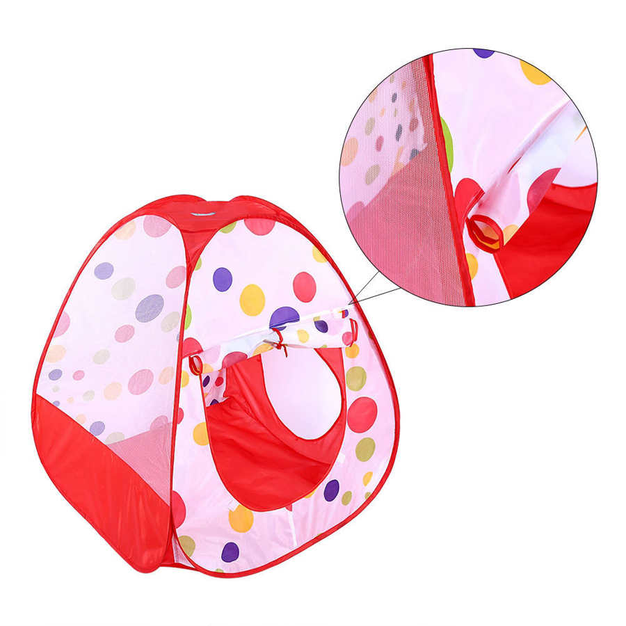3 in 1 Childrens Tent Indoor Outdoor Baby Play Tent Crawl Tunnel Ball