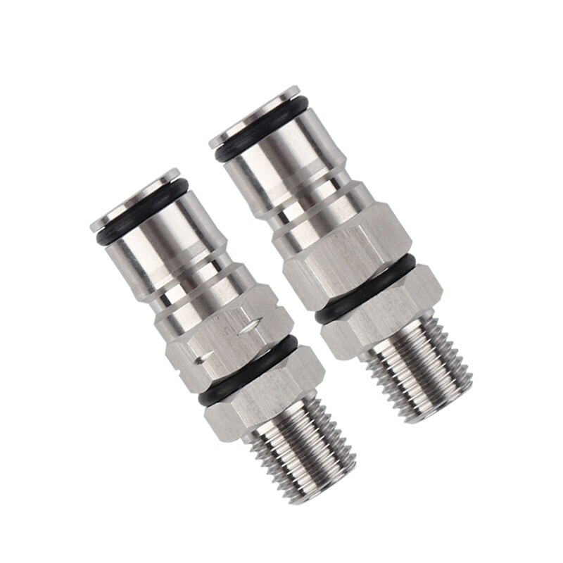 Ball Lock Post with 1/4'' Bulkhead - Liquid and Gas kit with Ball Lock Quick Disconnect Top