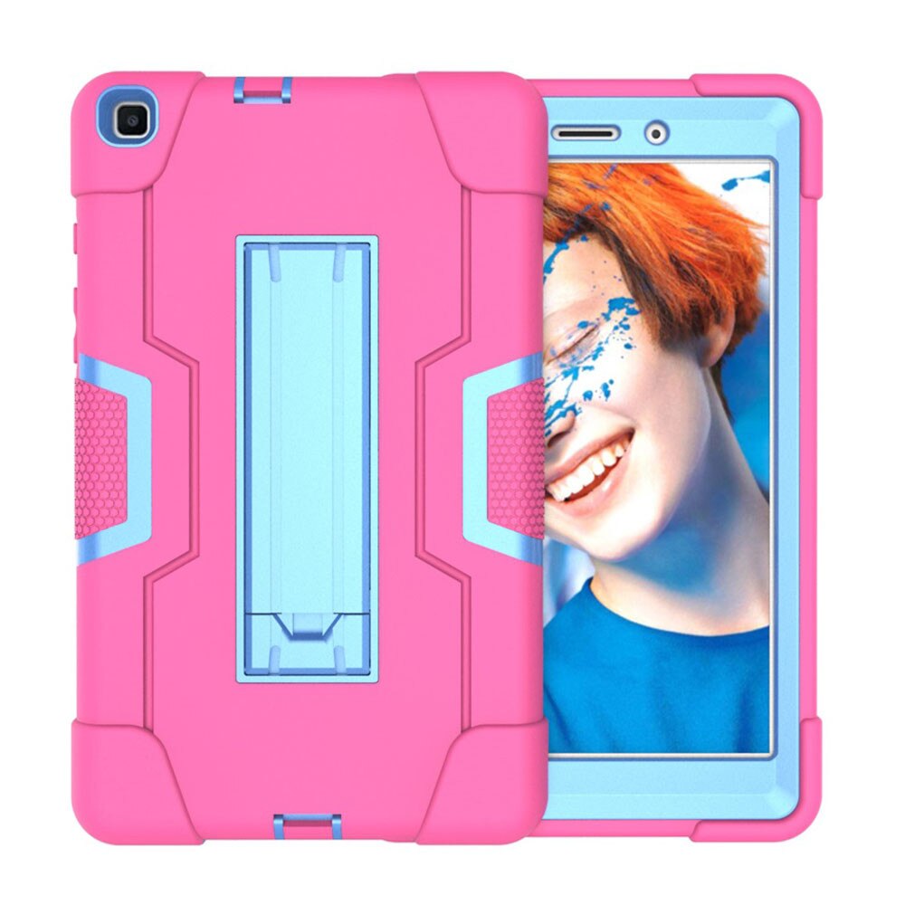 For Samsung Galaxy Tab A 8.0 SM-T290 SM-T295 Tablet Case Shockproof Kids Safe PC Silicon Hybrid Stand Full Body Cover: J