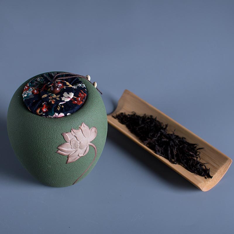 Pot de stockage de thé d'art | Céramique grossière, poterie de thé, accessoires de décoration artisanat/haricots noix Caddy boîtes scellées réservoirs 1 pièces