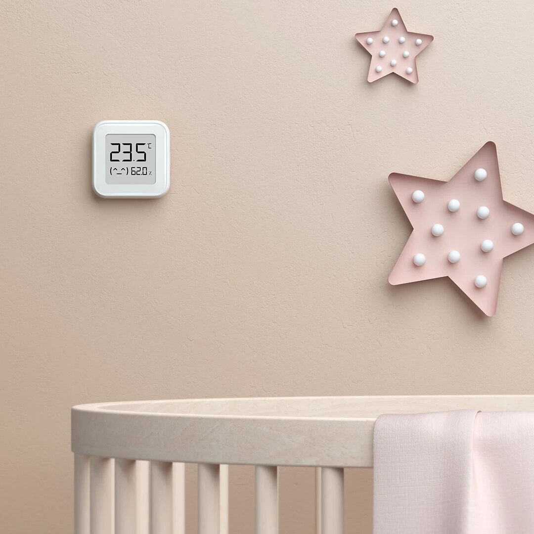 Xiaomi Mijia-termómetro electrónico con pantalla de tinta, higrómetro inteligente con Bluetooth, pantalla Digital, humedad, enlace electrónico,