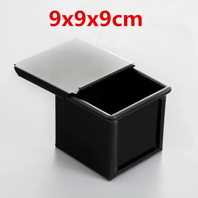 Rectangular Bread Mold Toast Box Baking Cake Sandwich Molds Small Non-stick Bellows Cover Baking Tools French Bread Baked Oven: plum