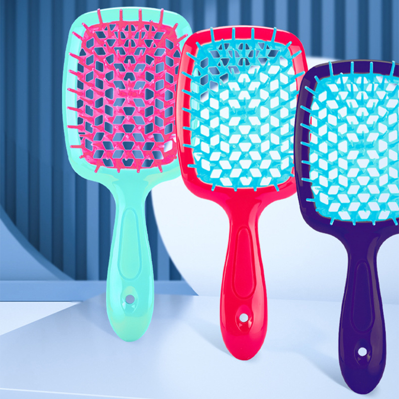 Peine con cojín de aire, peine para el cabello enredado, cepillo para desenredar el cabello, peines de masaje, cepillos para el cabello rizado húmedo, herramienta de estilismo para peluquero, 1 ud.