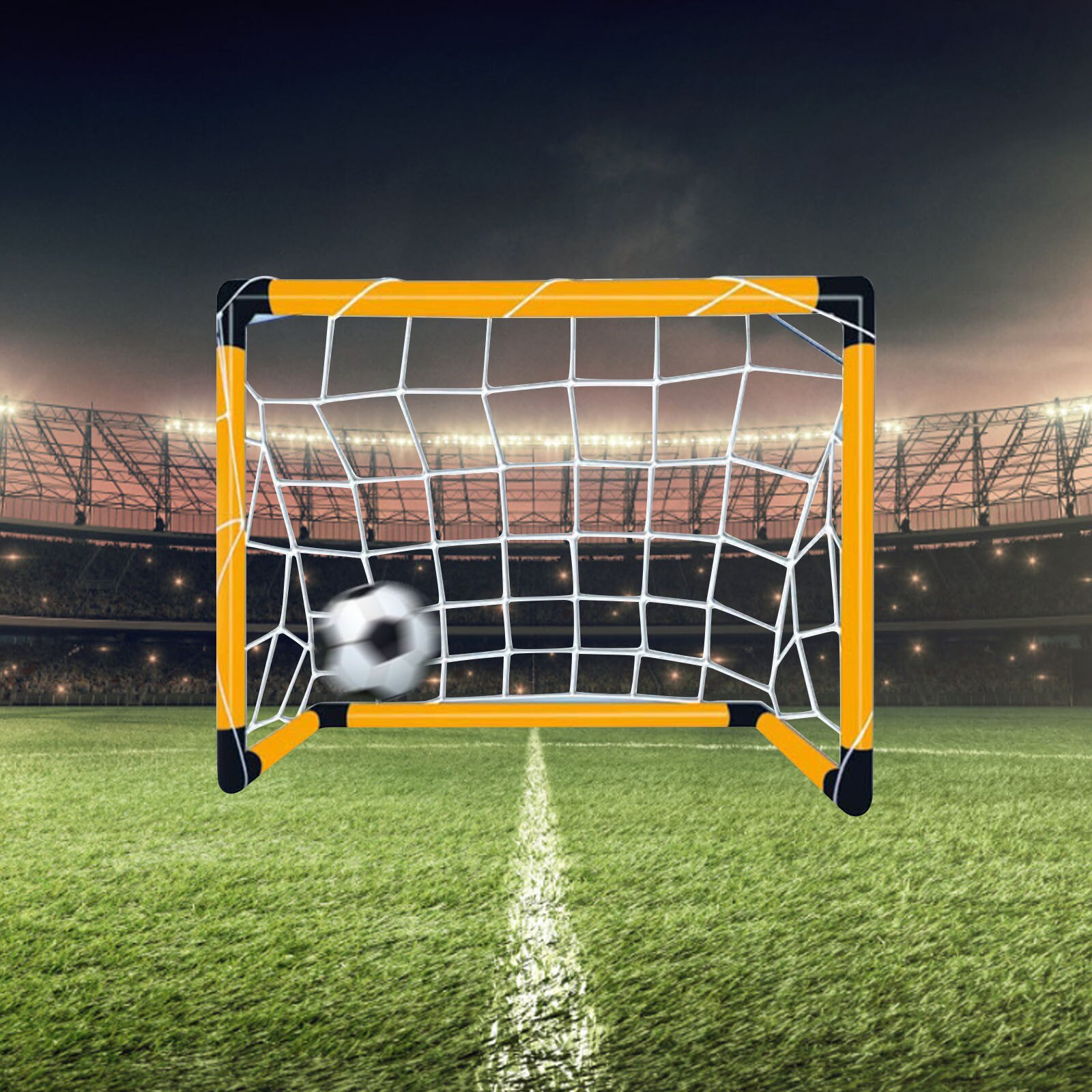 Kinderen Gemonteerd Outdoor Voetbal Doel Draagbare Voetbal Doel Sport Games Grote Enkele Deur Indoor Educatief Speelgoed Sport