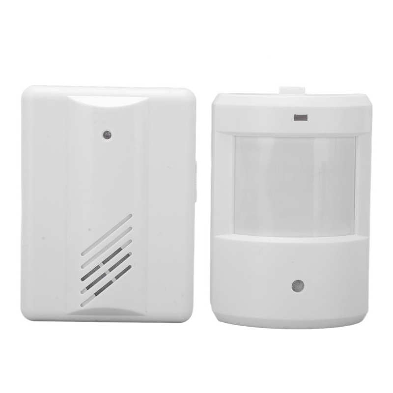 Wireless Driveway Alarm Infrared Transmitter Doorbell Receiver Motion Sensor Weatherproof for Home Security System