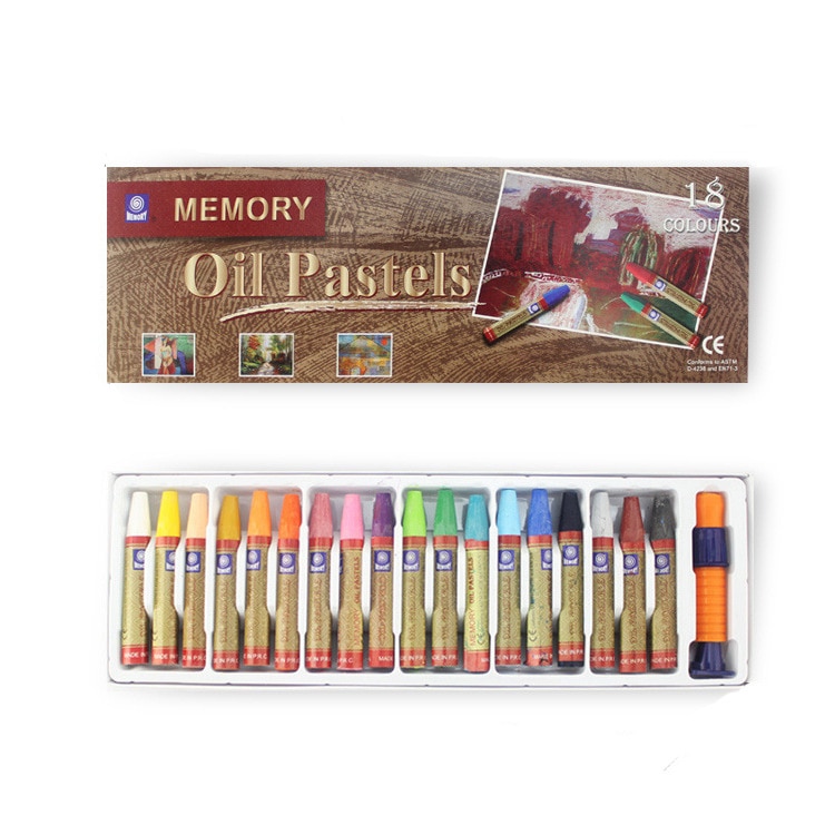 12/18/24 Colors Oil Pastel Art Painting Crayons Hexagon Oil Pastel Set Stationery School Drawing Art Supplies: 18 colors