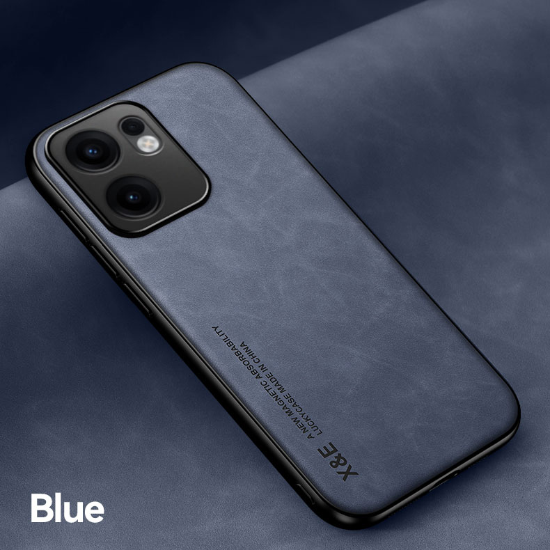 Funda magnética para OPPO Reno 13F 13 FS 12F 12 FS 4G 5G funda protectora a prueba de golpes Coque Capa Fundas: Azul / Para iPhone 15 Pro Max