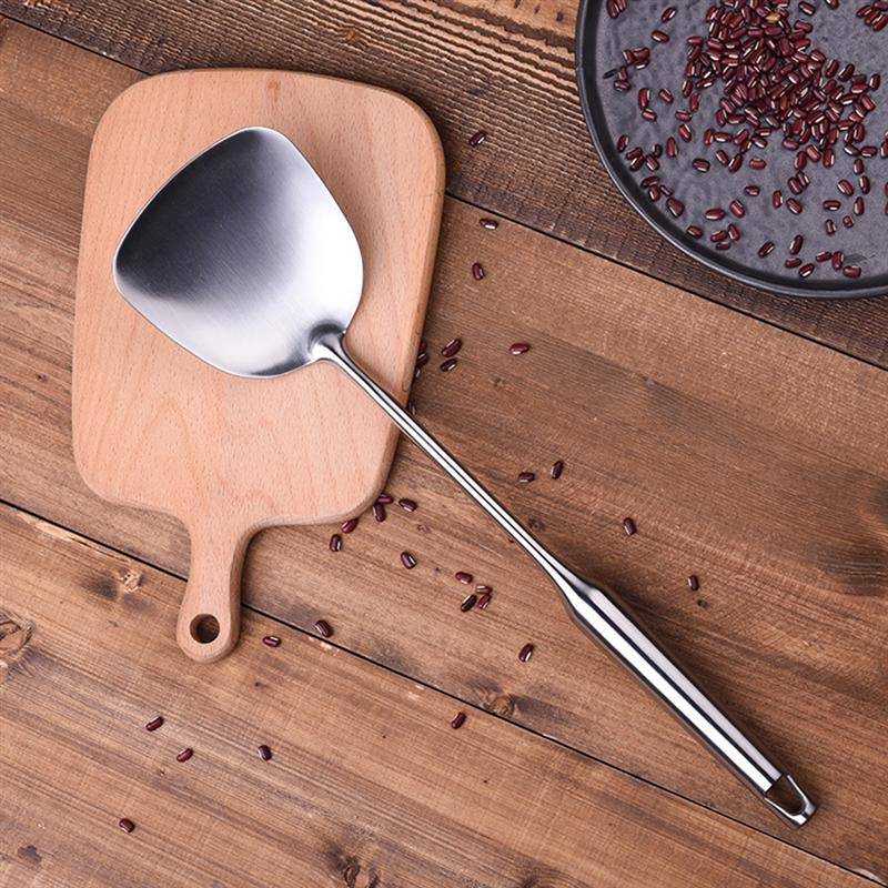 Spatule Wok en acier inoxydable 304, Non magnétique, retourneur de Wok, pour remuer et frire, pour la cuisine, 1 pièce