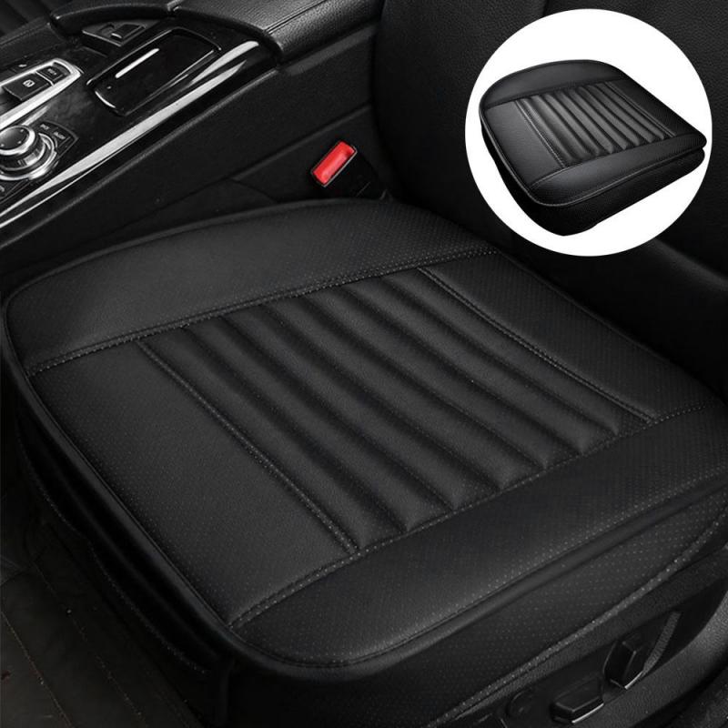Car Front Seat Cushion Auto Seat Pad PU Leather Seat Pad Breathable Cushion Protection Pad Memory Foam Non-Slip Cushion Pad