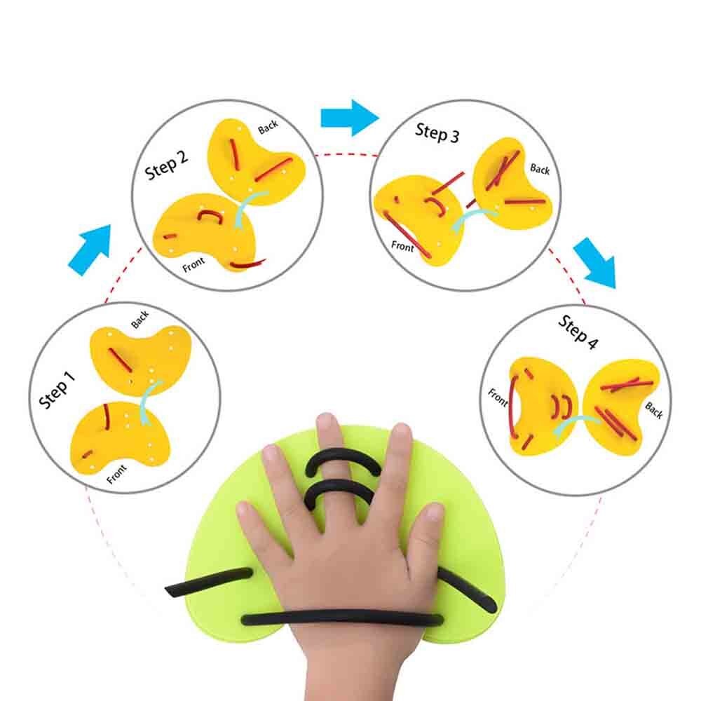 Zwemmen Hand Peddels Vinnen Verstelbare Swim Training Water Sport voor Volwassenen/Kinderen Zwemvliezen Handschoenen duiken gereedschap