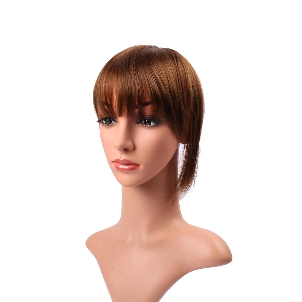 DELICE Clip de mujer en flequillo recto limpio sintético Romo flequillo accesorios para el cabello: 6A