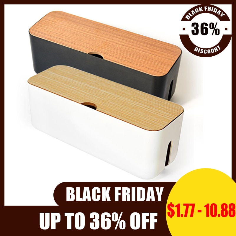 Cable Storage Box Power Strip Wire Case Anti Dust Charger Socket Organizer Network Line Storage Bin Charger Wire Management