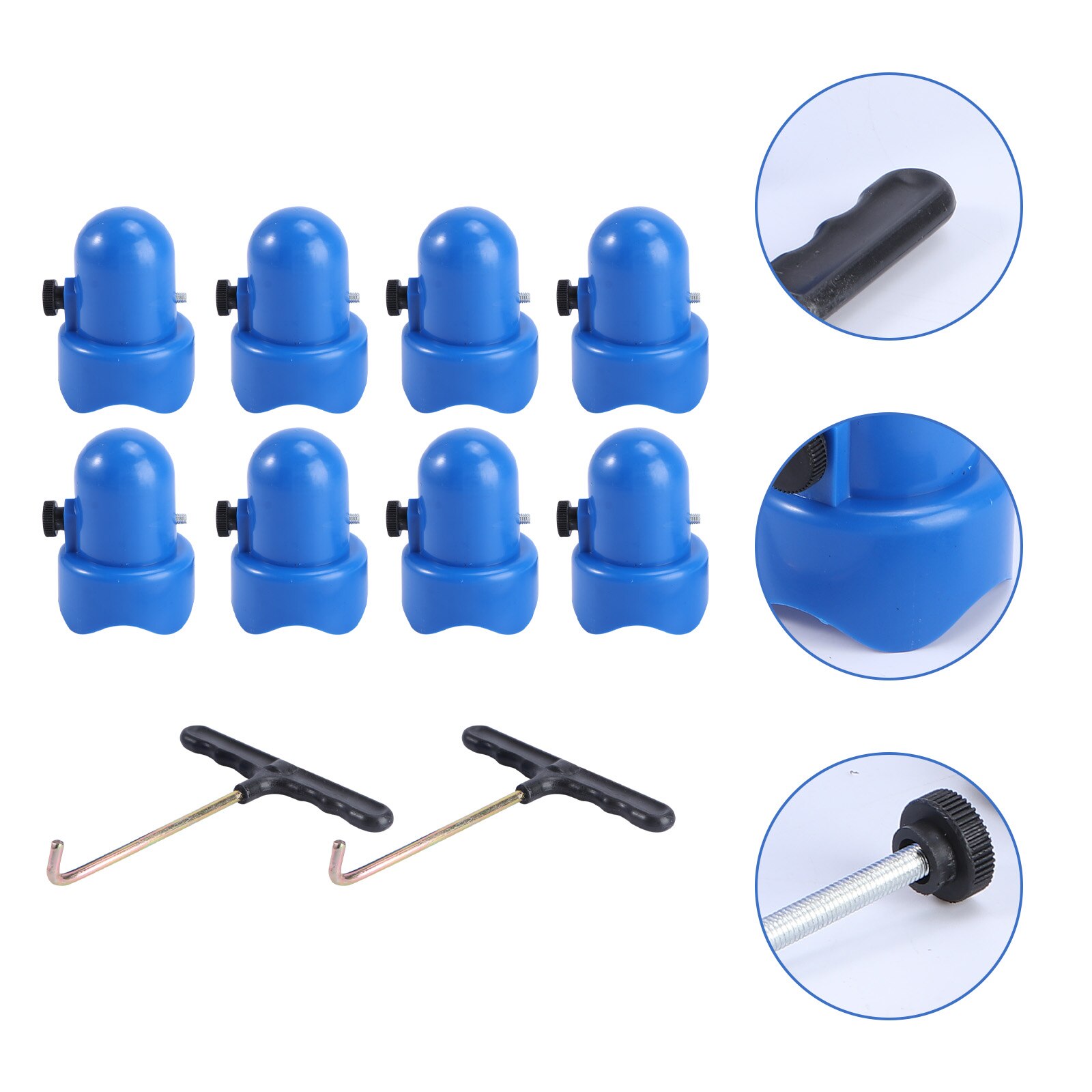 1 zestaw trampolina struktura obudowa słupki w kształcie litery T haki trampoliny: Default Title