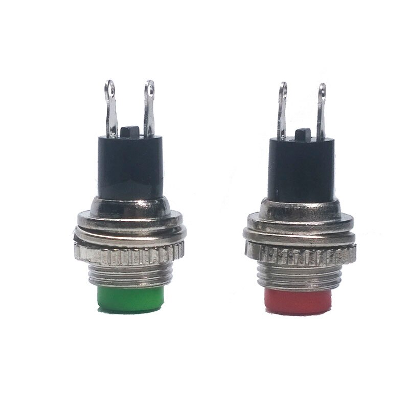10 pcs/lot DS-314 10 MM 250V 0.5A Push Button Switch Metal Tactile Self-Reset Micro Interruptor Bouton Poussoir