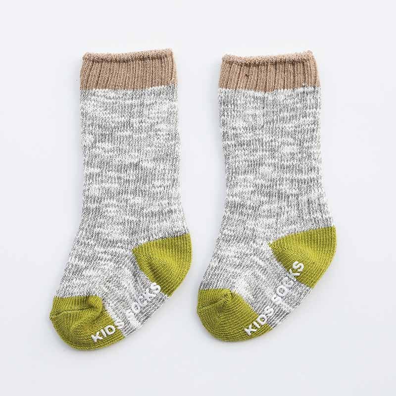 Knit Warm Baby Socks Soft Infant Toddler Newborn Socks neonato Winter Thicker Baby Girl Boy Long Socks Anti Slip Born Sock: 0-1Y  style 2