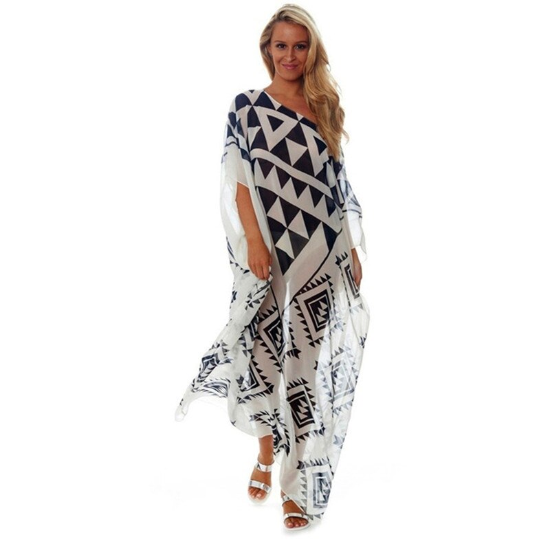 Strandjurk kaftan pareo sarongs sexy cover-up chiffon bikini badmode tuniek badpak badpak cover-ups robe de plage  #q607