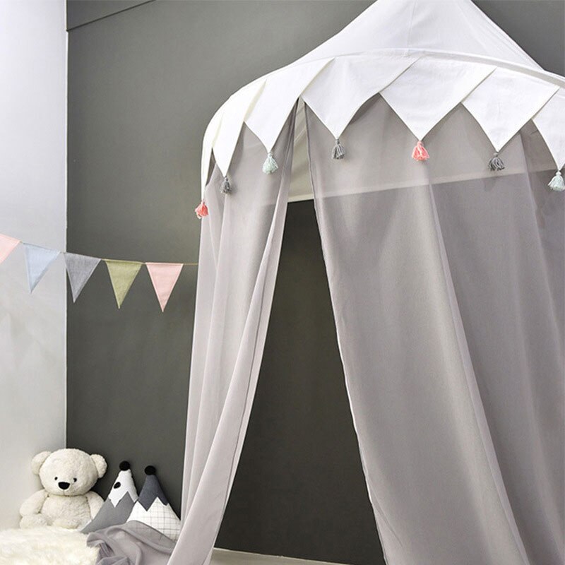 INS Nordic Children's Tent Pink Princess House for Children Indoor Girl's Tent for Kids Crib Canopy Net Tents Teepee Room Decor: QC0073-1