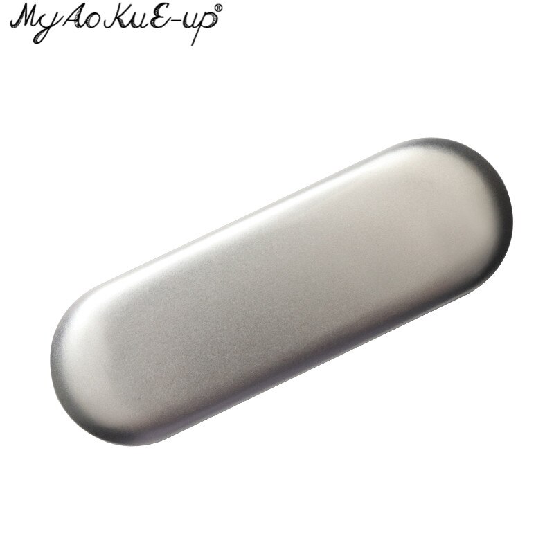 Caja de almacenamiento de pinzas para extensiones de pestañas, contenedor de almacenamiento sellado activado, estuche de pinzas para pestañas, herramientas de maquillaje: Silver