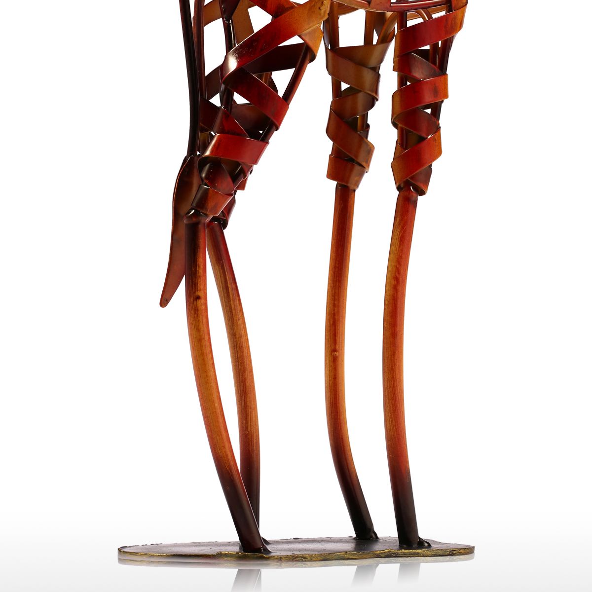 Giraffe Metalen Sculptuur Iron Gevlochten Handwerk Woninginrichting Woninginrichting Kunstwerk Woondecoratie