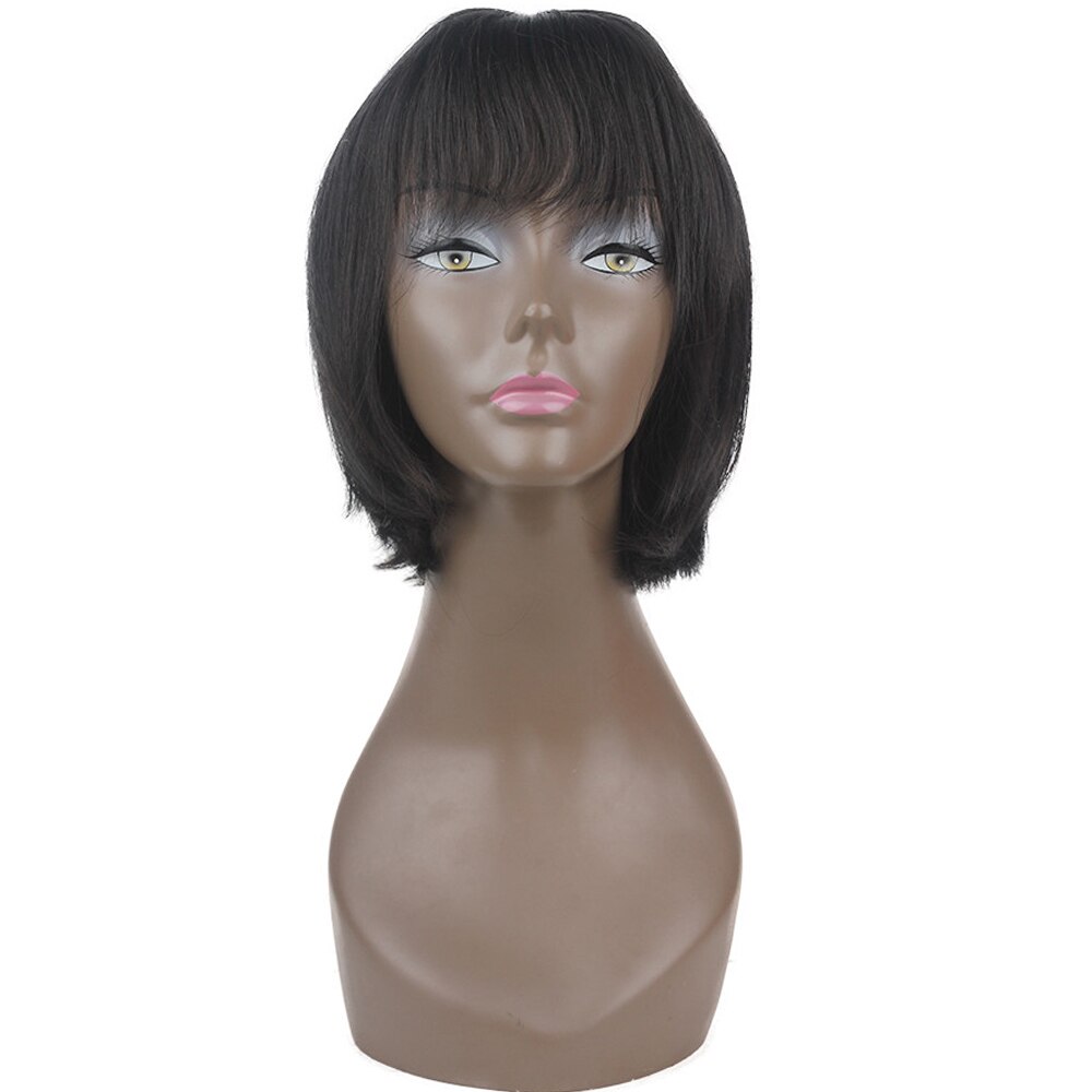 X-TRESS de alta temperatura fibra ombre peruca na moda para mulheres perucas de cabelo sintético bob curto com franja lateral longa: #2