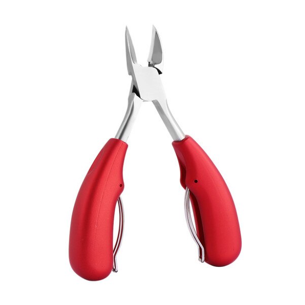 Herramienta de manicura pedicura, cortauñas de precisión de acero inoxidable para uñas de los pies, cortador, recortador para uñas gruesas, 1 unidad: red