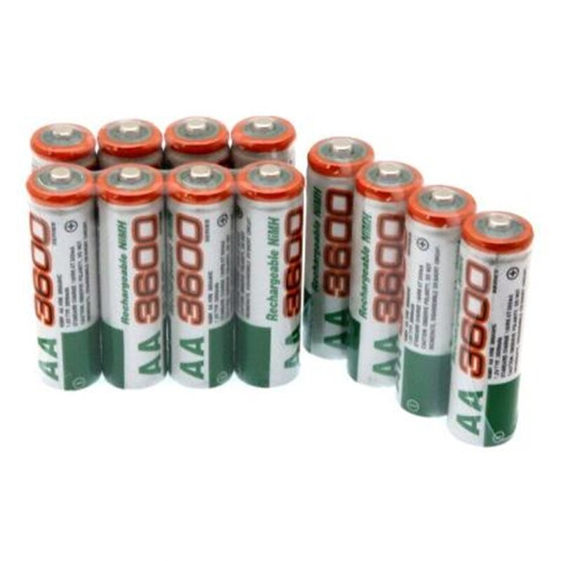 2~ 12 PCS Rechargeable AA 3600 AA Ni-MH 1.2V 3600mAh Ni-MH 2A Rechargeable Battery Rechargeable Batteries for Camera