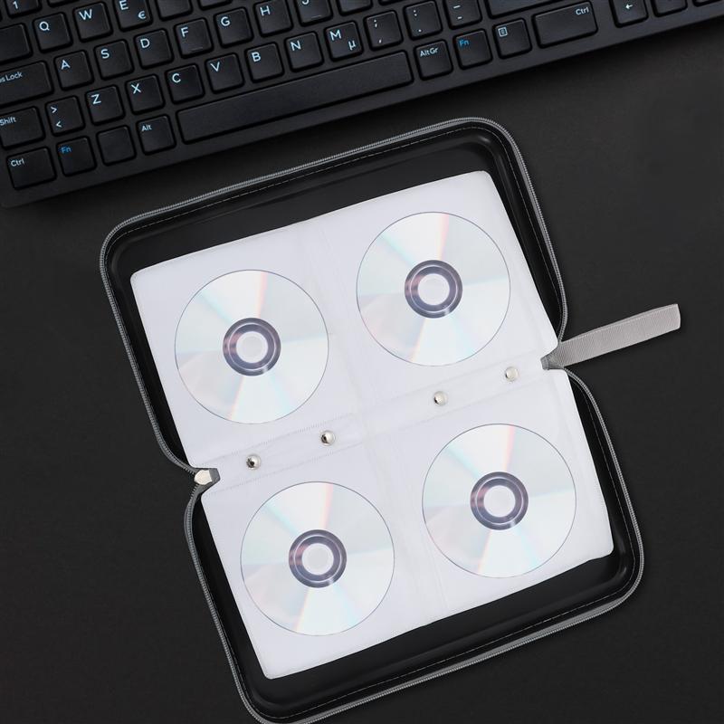 Disc Case Large Capacity Practical Useful Disc Storage Case Organizer Zipper Case for Home Automotive
