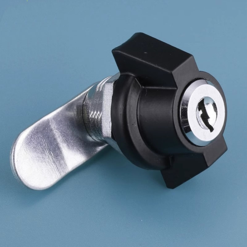 Black Double - wing cabinet lock MS408 cylinder lock , Cam cabinet locks, for Distribution box,Industrial cabinet lock