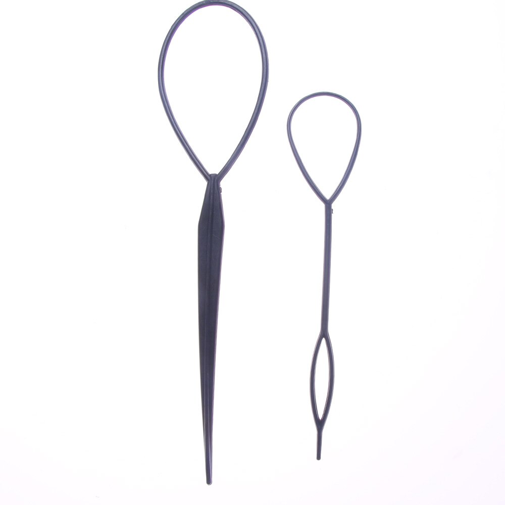 1 par hästsvans skapare plast ögla styling verktyg plast magiska toppsy svans hår fläta hästsvans styling maker clip tool 1 set