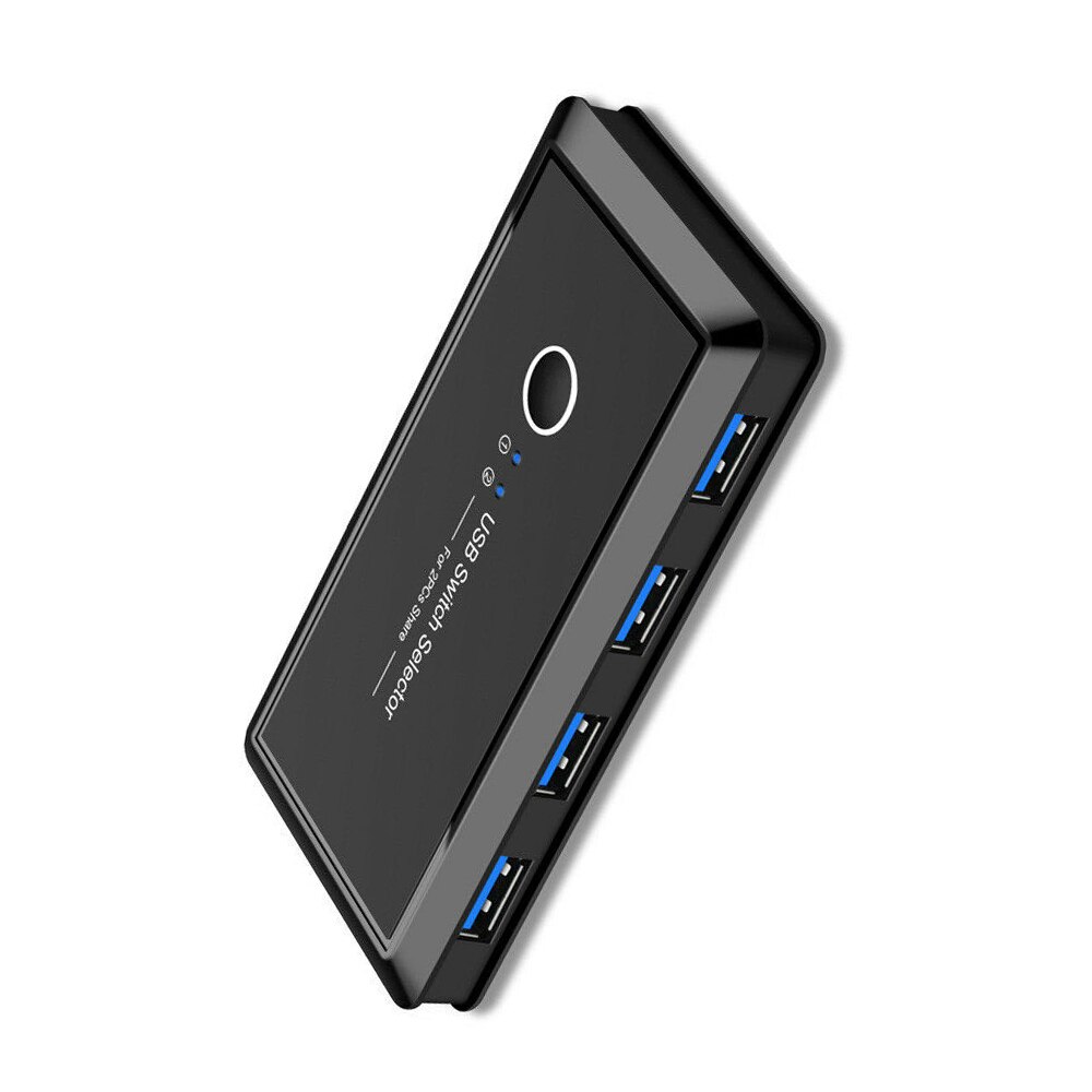 Usb tastatur mus skriver skjerm visningsenhet usb 3.0 2.0 switch kvm switch 2 port pc del 4 tastaturer via 2 usb kabler