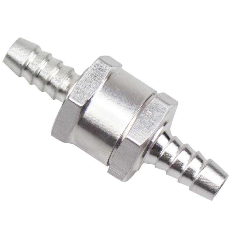6MM Durable Automotive Aluminium Alloy Fuel Non Return Check Valve Fit Petrol diesel Fuel unidirectional Check Valve