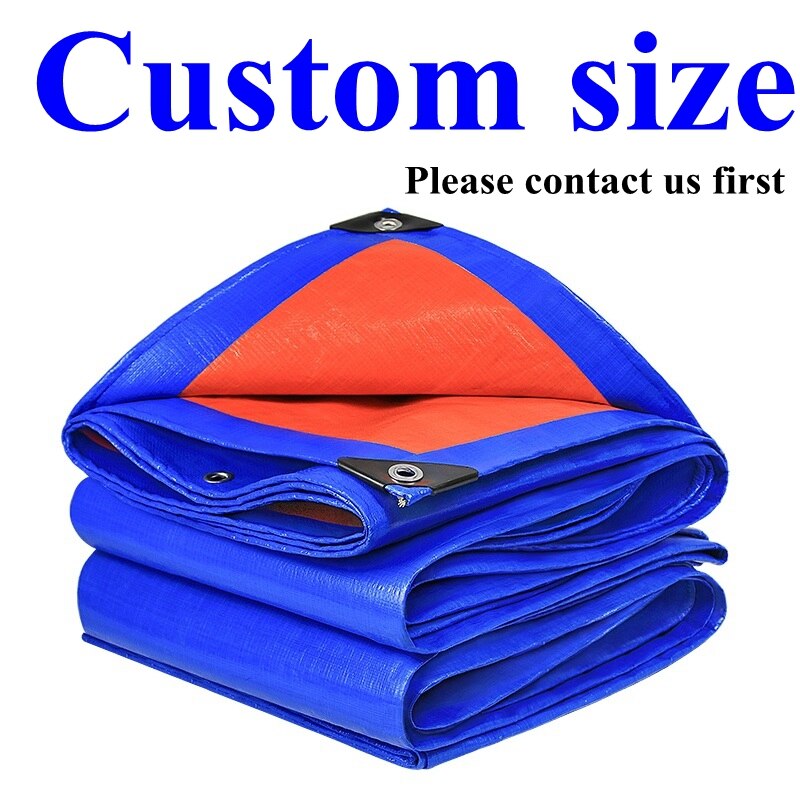 0.32mm pe suojapeite sateenkestävä kangas ulkopuutarha kasvivaja vene auto kuorma-auto katos vedenpitävä aurinkosuoja kangas lemmikin talon kansi: Mittatilauskoko