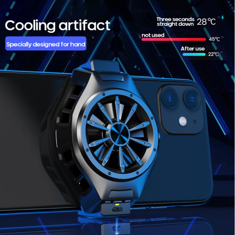 Mobile Phone Radiator Cold Clip Cooler Semiconductor Extremely Fast Cooling Radiator For Iphone12 Mobile Phone Accessories