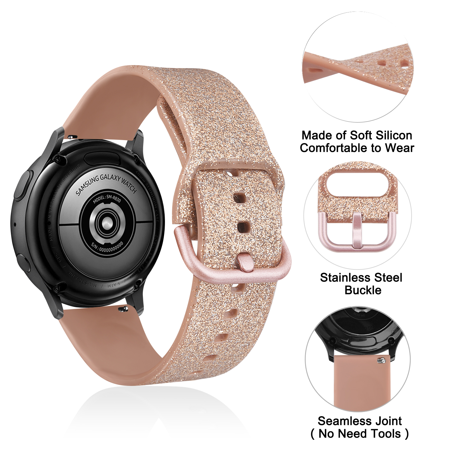20mm/22mm klokkerem til amazfit gts 4 mini /2e/3/ gts 2 mini/gtr 4/3/ pro/gtr 2/47mm/ stratos silikonarmbånd til amazfit bip-rem