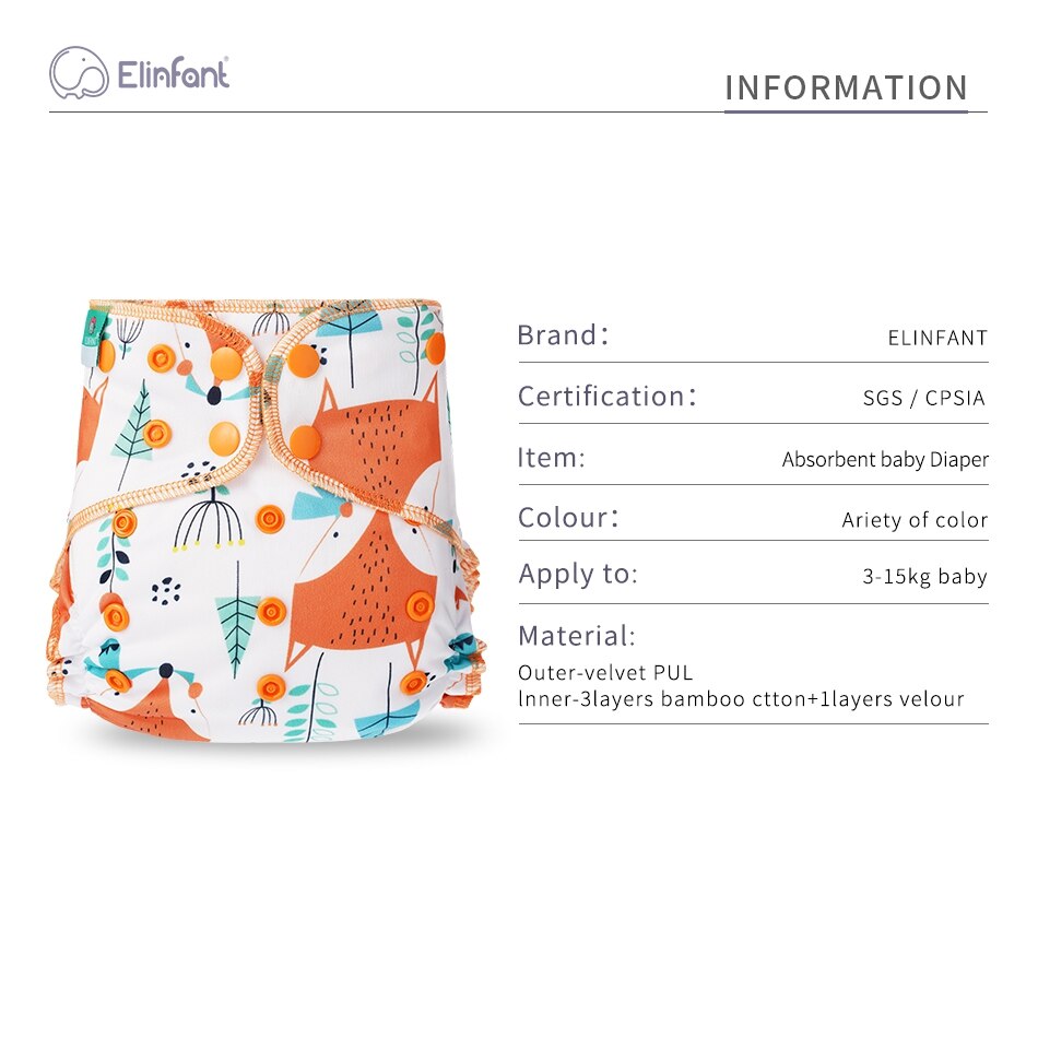 Eco-Friendly Baby Cloth Diaper Reusable Heavy Wetter Hybrid AIO/AI2 Waterproof Bamboo Washable Aio Baby Nappy Best Sell