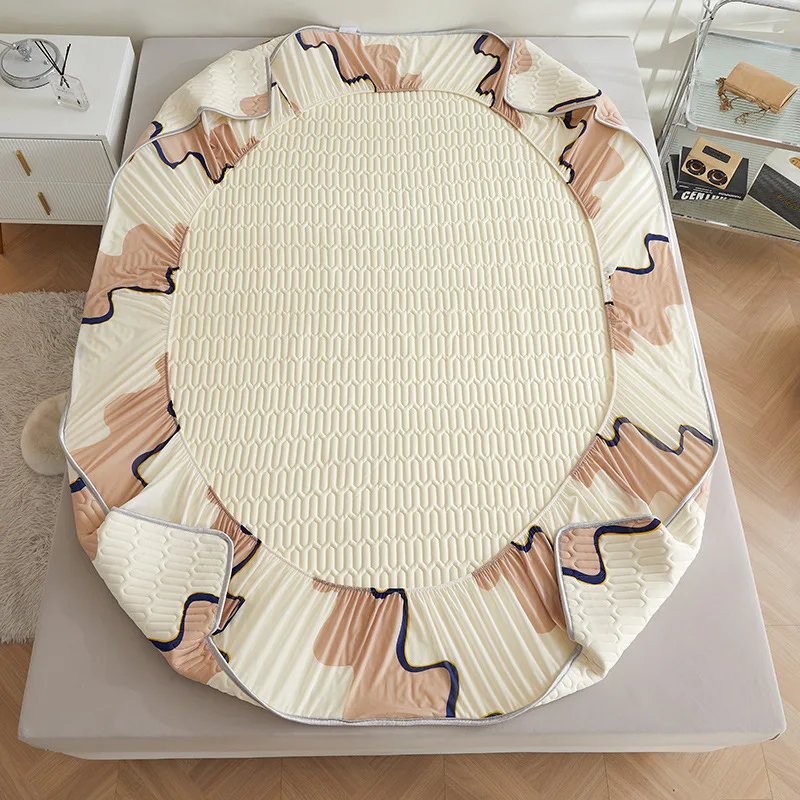 Zomer Verdikte Latex Hoeslaken Antislip Beschermende Sprei Airconditioner Driedelige Set Zomer Slaapmat