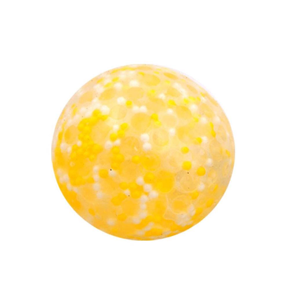 Die Neue Entlüftungs Ball Dekompression Kleine Spielzeug Tricky Lustige Langsam Rebound Ball Musik Erwachsenen Blase Prise Spielzeug Kinder N1F9: YELLOW