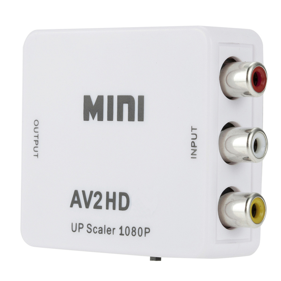 Full hd 1080p hdmi-compatível com rca av composto adaptador conversor hdmi2av/av2hdmi cabo de áudio e vídeo cvbs av adaptador com cabo